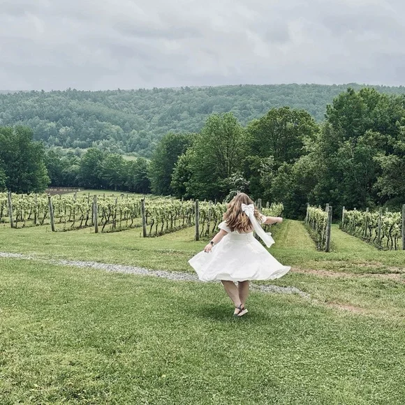 Stylish White Midi Dress - Picture 3 of 5